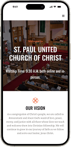 St. Paul UCC mobile screenshot